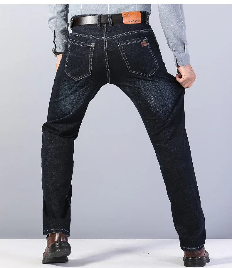Classic Fit Men's Denim Straight Jeans ATHLEXES