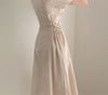 Chic Vintage Cotton Linen A-Line Dress ATHLEXES