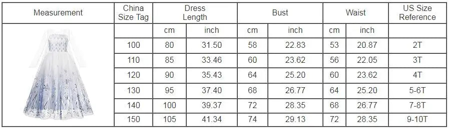 Princess Snow Queen Gown for Girls' Cosplay Magic ATHLEXES