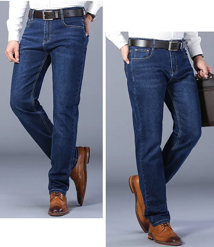 Blue Comfort Stretch Jeans for Men ATHLEXES