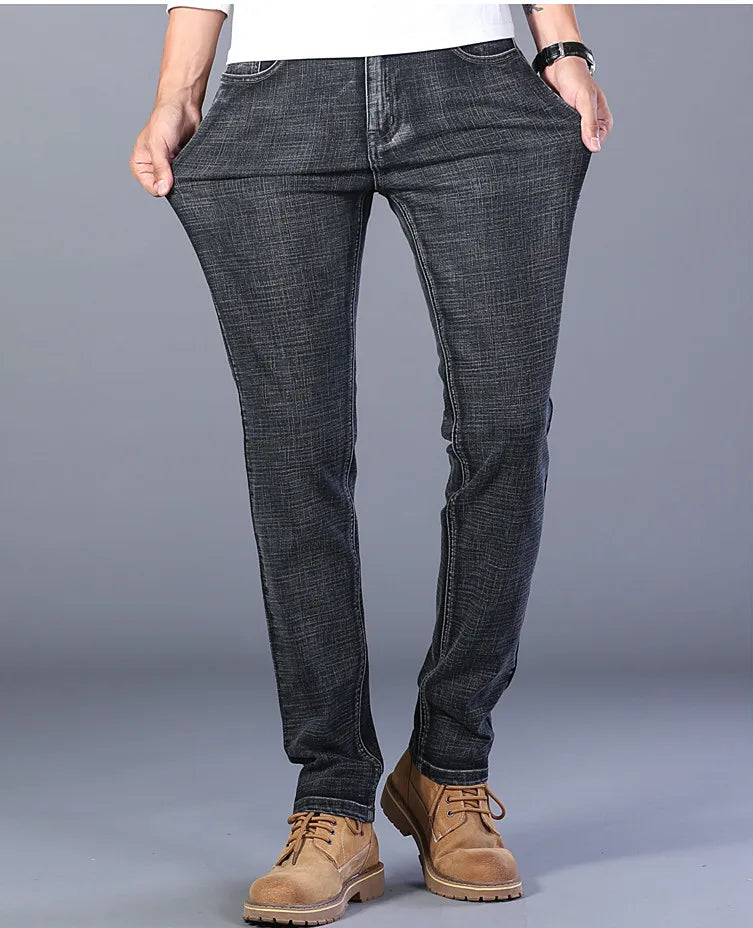 Blue Comfort Stretch Jeans for Men ATHLEXES