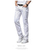 Classic White Slim Fit Stretch Jeans for Men ATHLEXES
