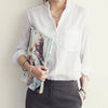 Luxe Linen Long Sleeve Chemisier Femme Blouse for Summer Fashion ATHLEXES