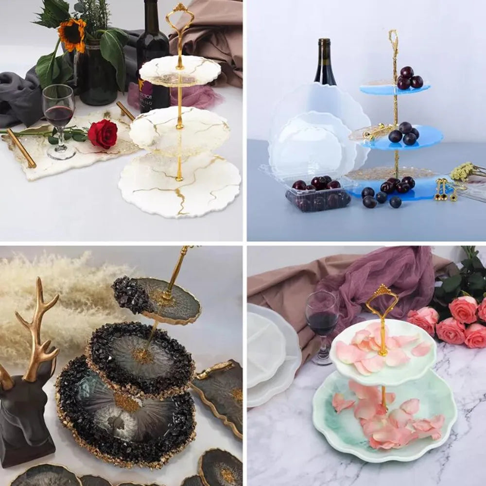 Elegant Epoxy Resin Fruit Tray Holder for Crafts ATHLEXES