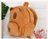Kawaii Capybara Plush Backpack for Kids ATHLEXES