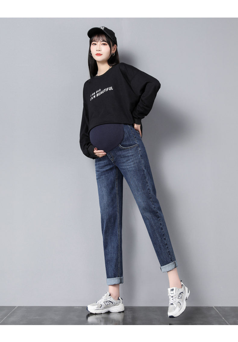 Maternity Boyfriend Jeans: Comfortable High Waist Denim ATHLEXES