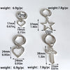 Chic Star and Heart Metal Shoe Buckles ATHLEXES