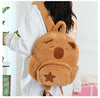 Kawaii Capybara Plush Backpack for Kids ATHLEXES