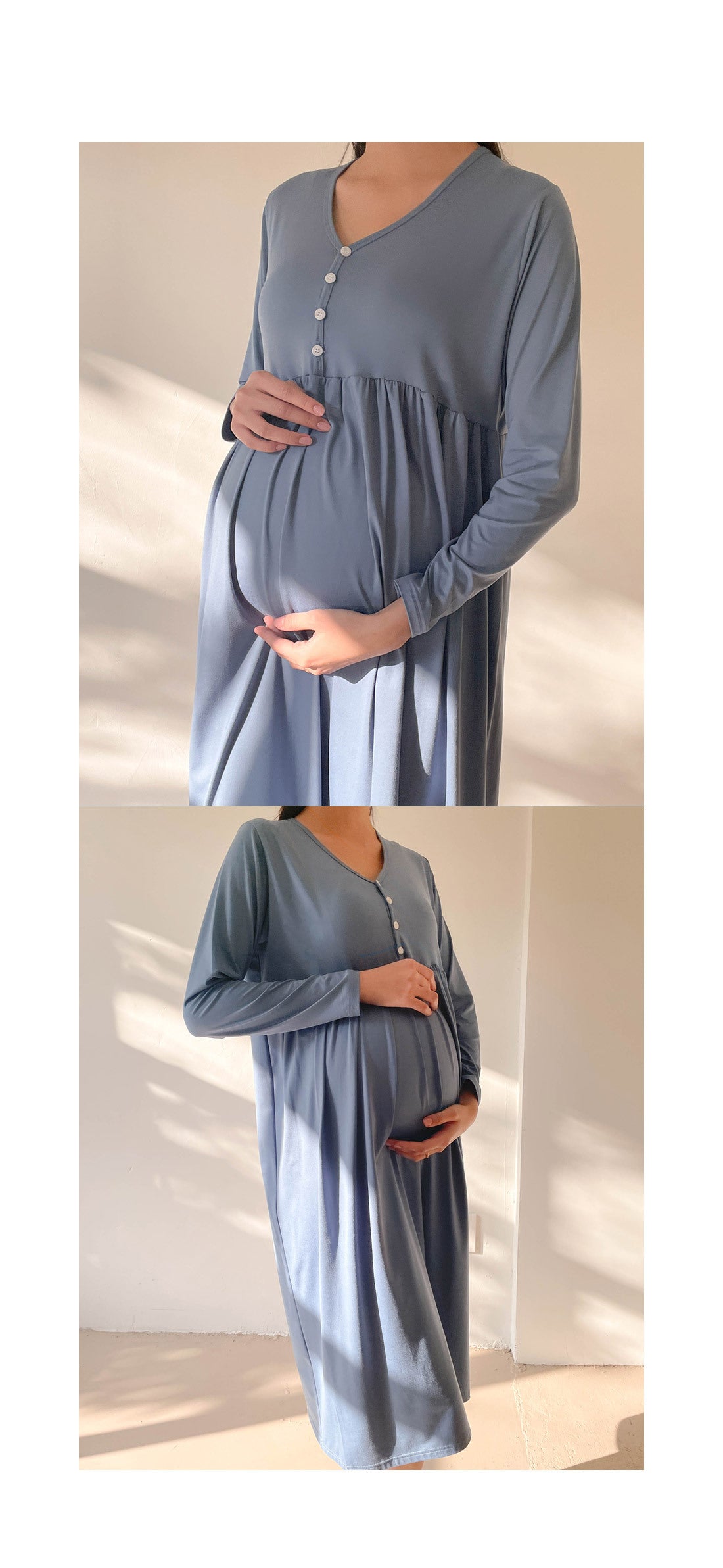 Maternity Comfort Nursing Sleepwear Gown ATHLEXES