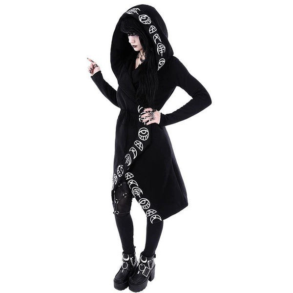 Lunar Chic Punk Long-Sleeve Cardigan Sweater ATHLEXES