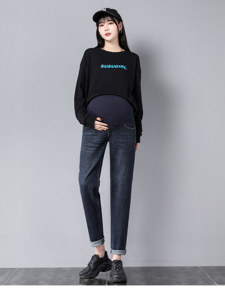 Maternity Boyfriend Jeans: Comfortable High Waist Denim ATHLEXES