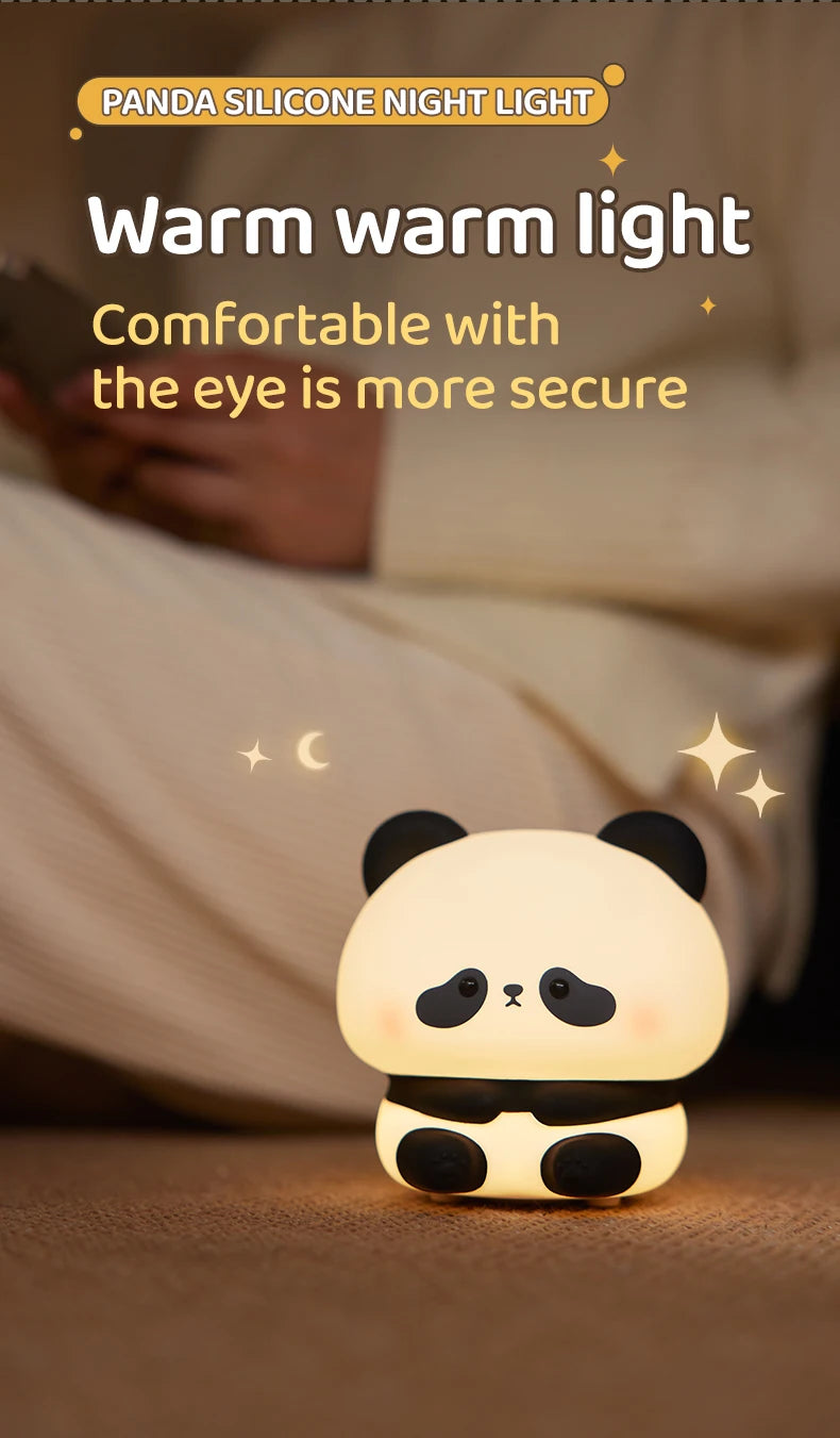 Panda Glow LED Night Light for Kids' Rooms ATHLEXES