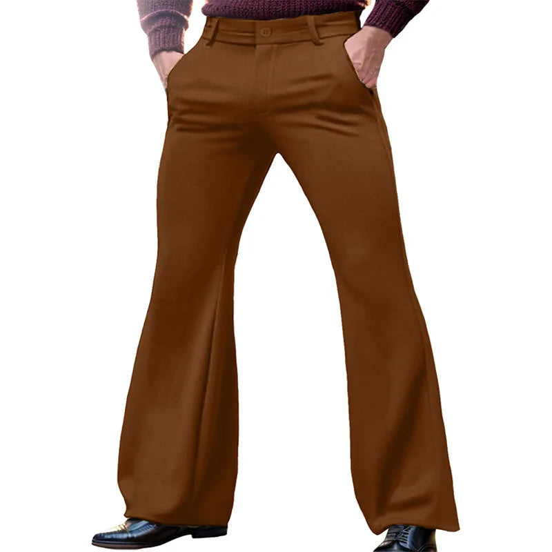 Elegant Plus Size Men's Flare Trousers ATHLEXES