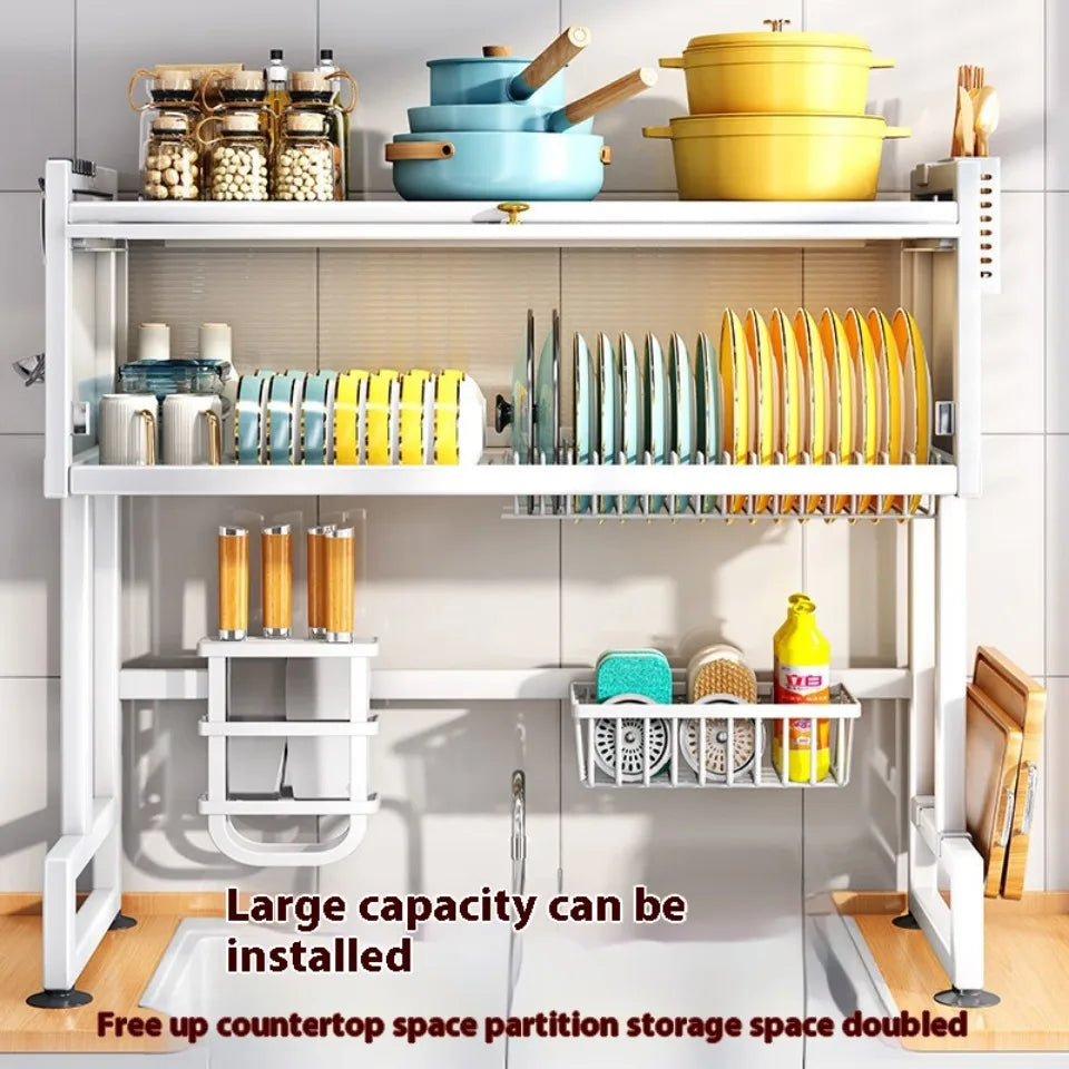 Over Sink Kitchen Dish Drying Rack ATHLEXES