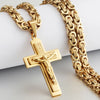Divine Faith Stainless Steel Jesus Cross Necklace ATHLEXES