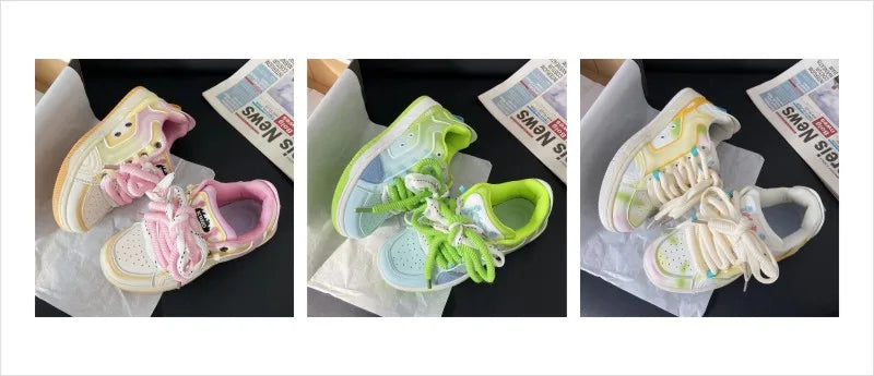 Korean Style Thick Bottom Casual Board Shoes ATHLEXES
