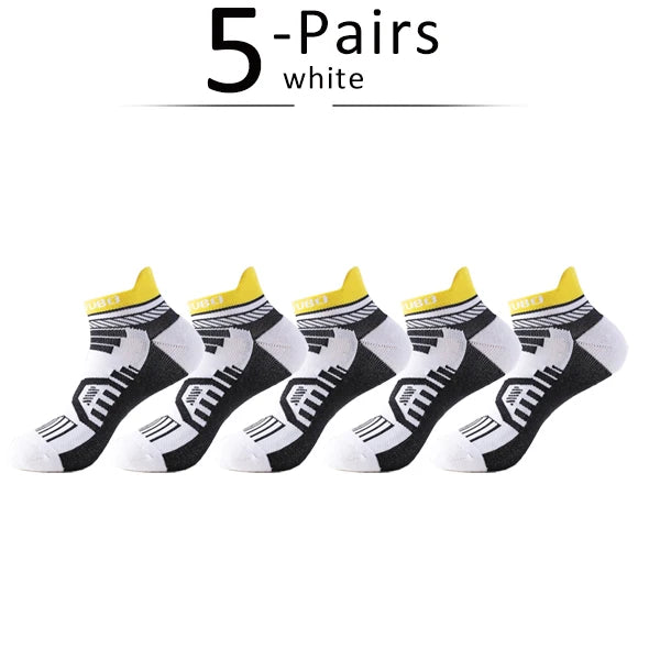 Vibrant 5 Pairs Athletic Cotton Socks Set ATHLEXES