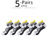 Vibrant 5 Pairs Athletic Cotton Socks Set ATHLEXES