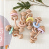 EcoBaby Wooden Rattles and Silicone Teether Set for Infants ATHLEXES