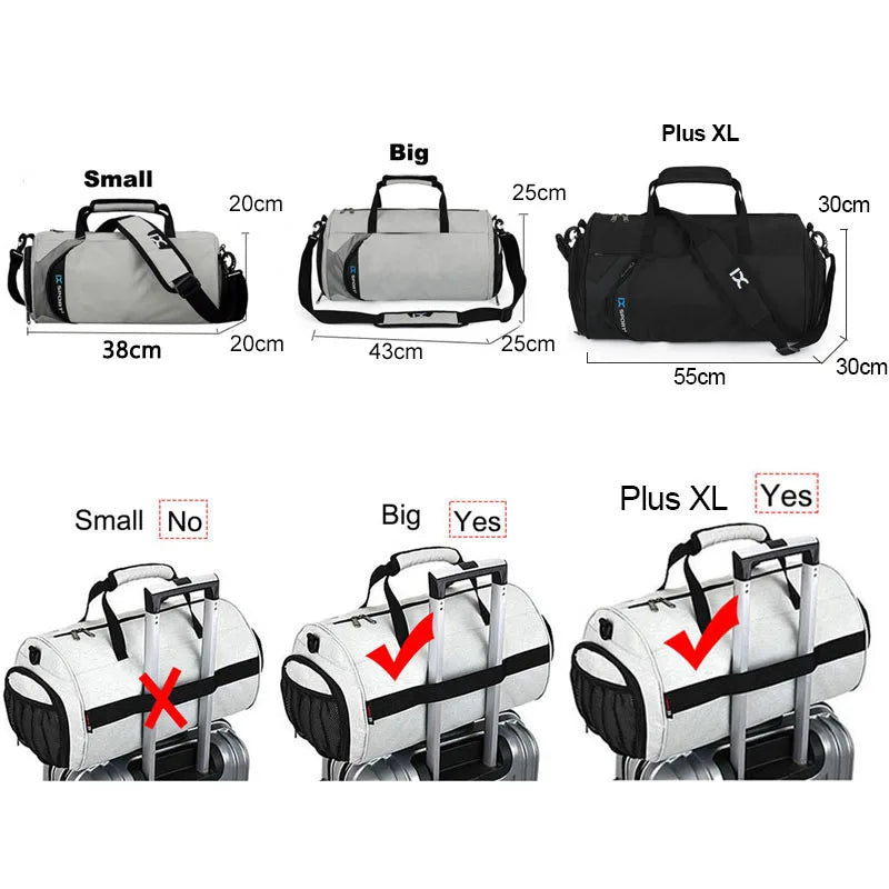 IX Premium Wet Dry Fitness Gym Bag for Travel ATHLEXES