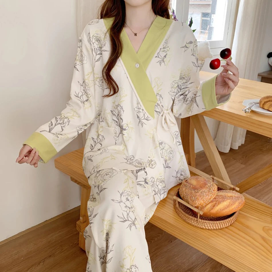 Elegant Maternity Nursing Pajama Set ATHLEXES