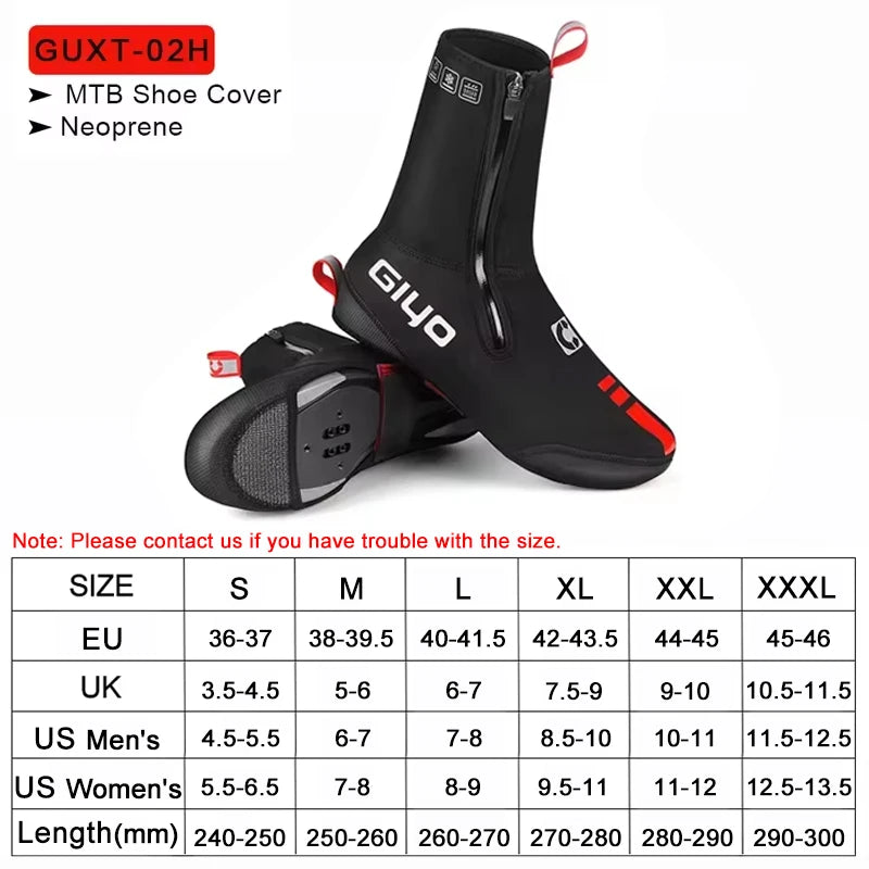 GIYO Waterproof Windproof Fleece Cycling Overshoes for Winter Ride ATHLEXES