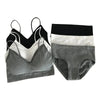 Women's Sports Bra Set Underwear Bra Korean Style Push Up No Steel Ring Bra High Elastic Panty Set ATHLEXES