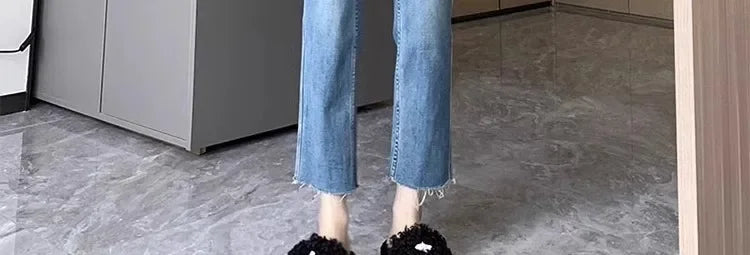 BumpStyle High Elasticity Maternity Fringe Jeans ATHLEXES