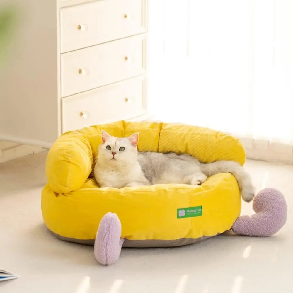 Mewoofun-Versatile Pet Bed, Cat Sofa and Dog House, Removable Washable Cover, Suitable for All Seasons, Perfect Mats ATHLEXES