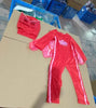 Anime Hero Blue Pajama Costume with Mask Set ATHLEXES