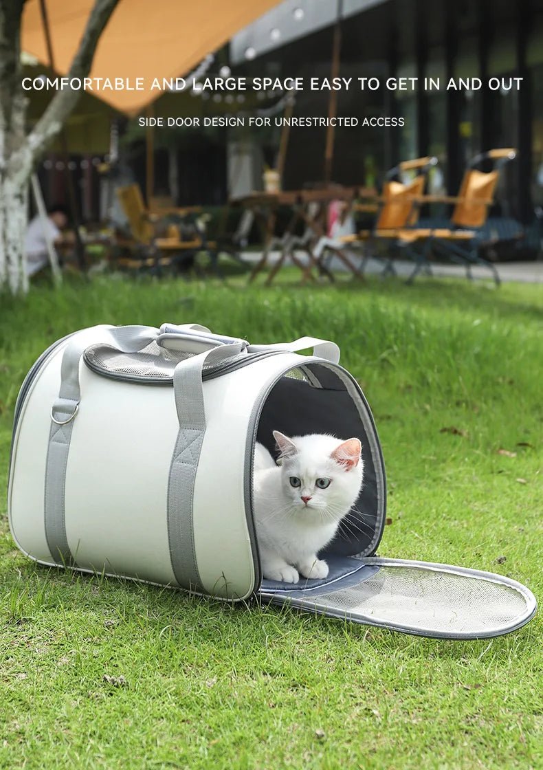 HOOPET Cat Bag Outdoor Portable Cat Carrying Handheld Large Capacity Anti Stress Dog Bag Double Shoulder Slanting Pet Backpacks ATHLEXES