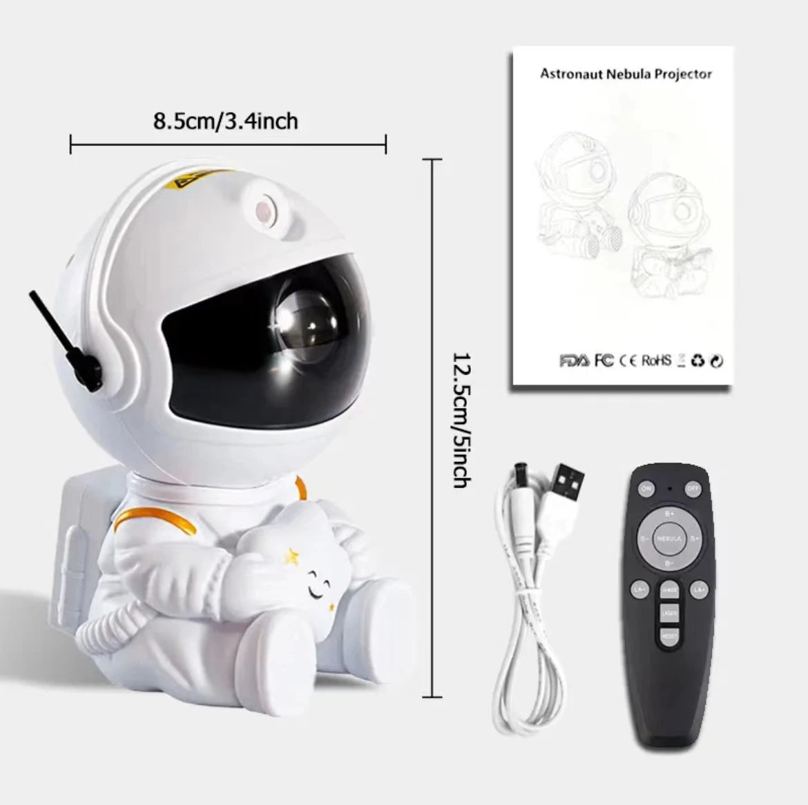 Astronaut Star Galaxies Night Sky Projector ATHLEXES