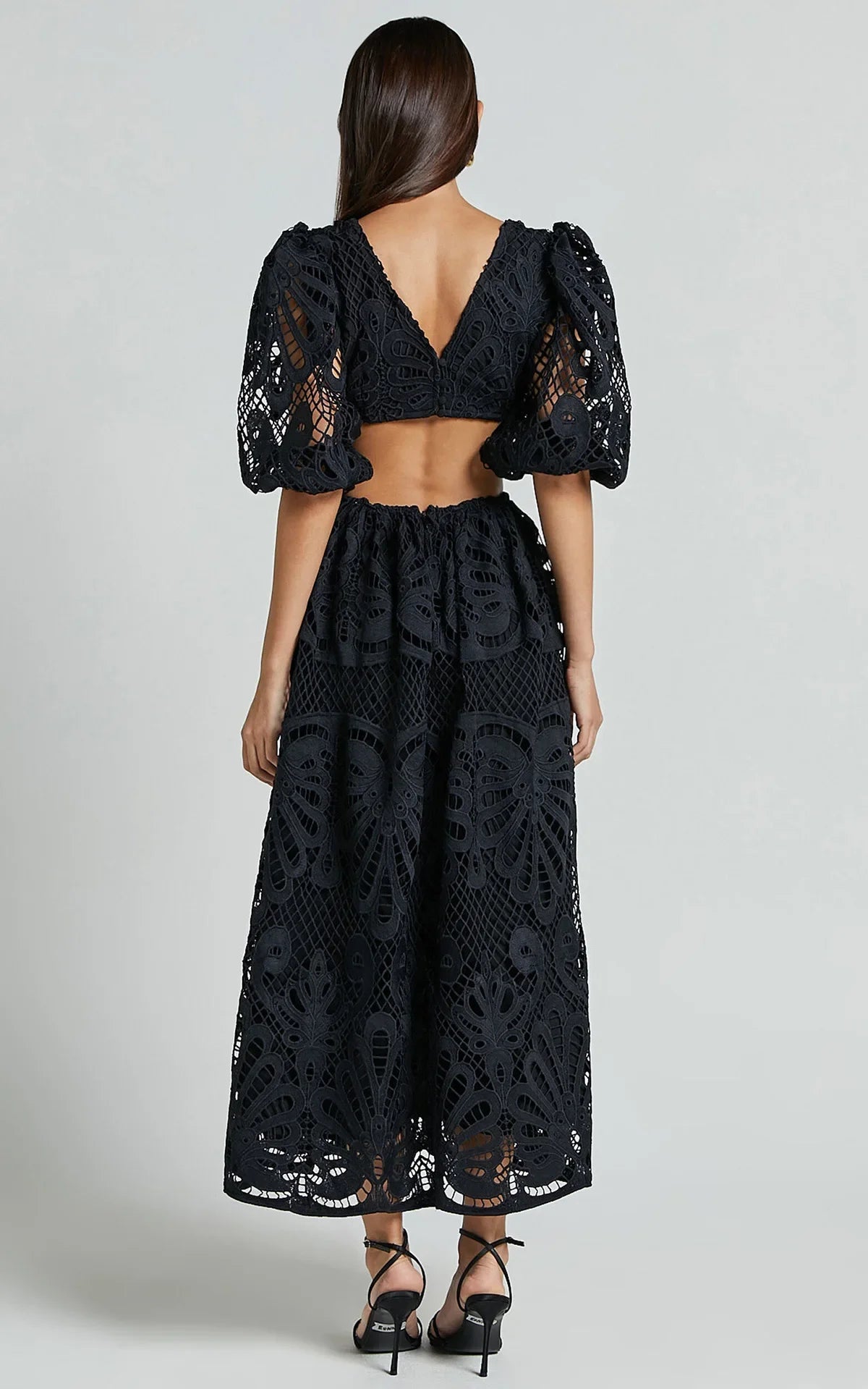 Elegant Lace Embroidered Summer Dress ATHLEXES