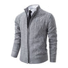 Velvet Warmth High Collar Cardigan for Men - Winter Knitwear ATHLEXES