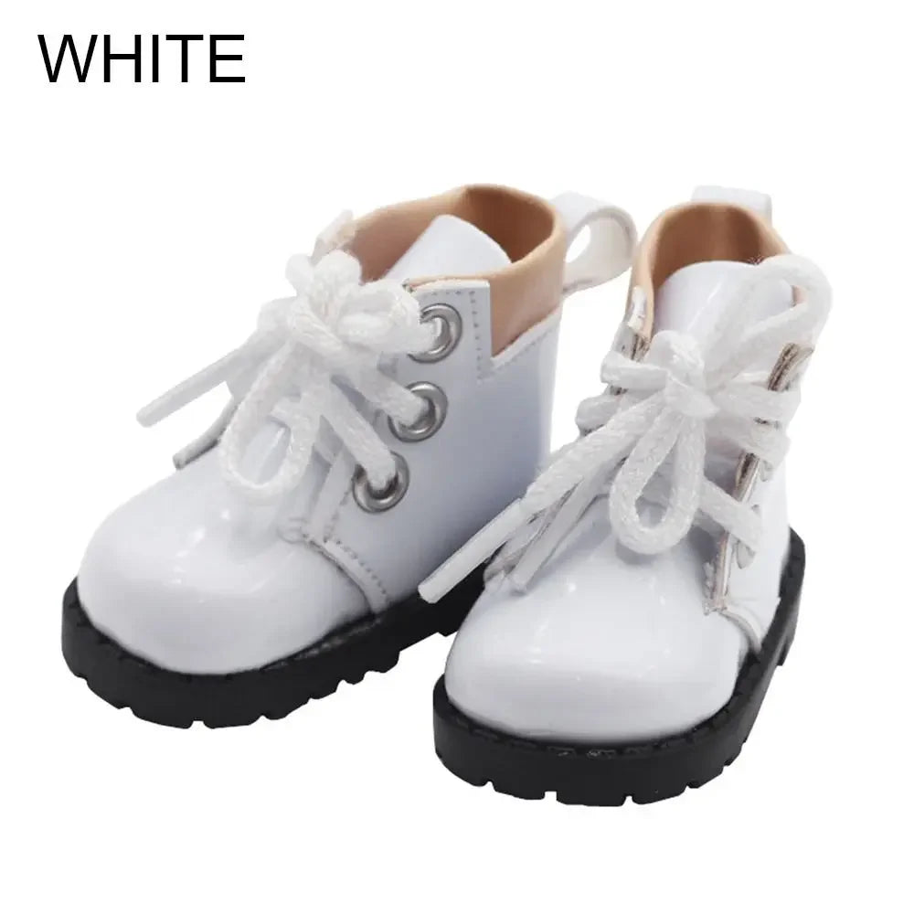 Mini Doll Boot Shoes for 20cm Plush Dolls - Stylish 5-5.5cm Accessories ATHLEXES