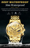 OLEVS Luxury Waterproof Gold Skeleton Watch ATHLEXES