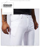 Urban Style Slim Fit White Denim Jeans ATHLEXES