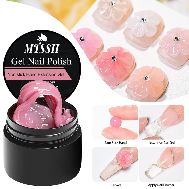 Mtssii 8ml Clear Nail Gel Art Extension & Carving Varnish ATHLEXES