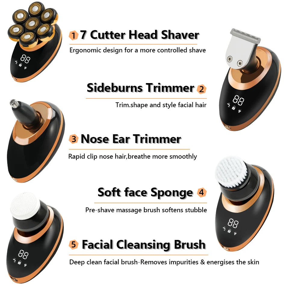 Men's 7D Luxe Electric Shaver & Grooming Kit ATHLEXES