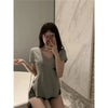 Spring Summer 2025 Slimming V-Neck Cropped Tee ATHLEXES