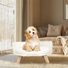 PlushNest Luxury Cat Bed with Waterproof Cushion and Stylish Wood Legs ATHLEXES