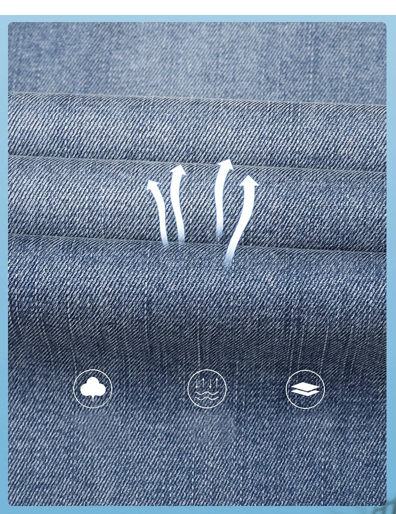 BreezeFit Menâ??s Lightweight Denim Straight Pants ATHLEXES