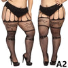 Luxe Lace Plus Size Stay-Up Thigh High Socks ATHLEXES