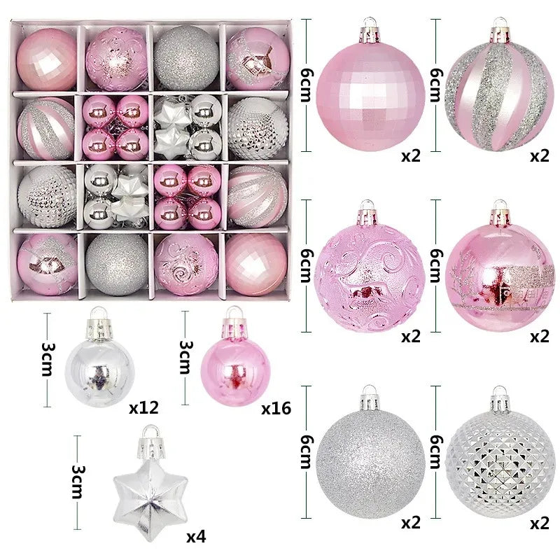 Charming 44Pcs Christmas Ball Ornament Collection ATHLEXES