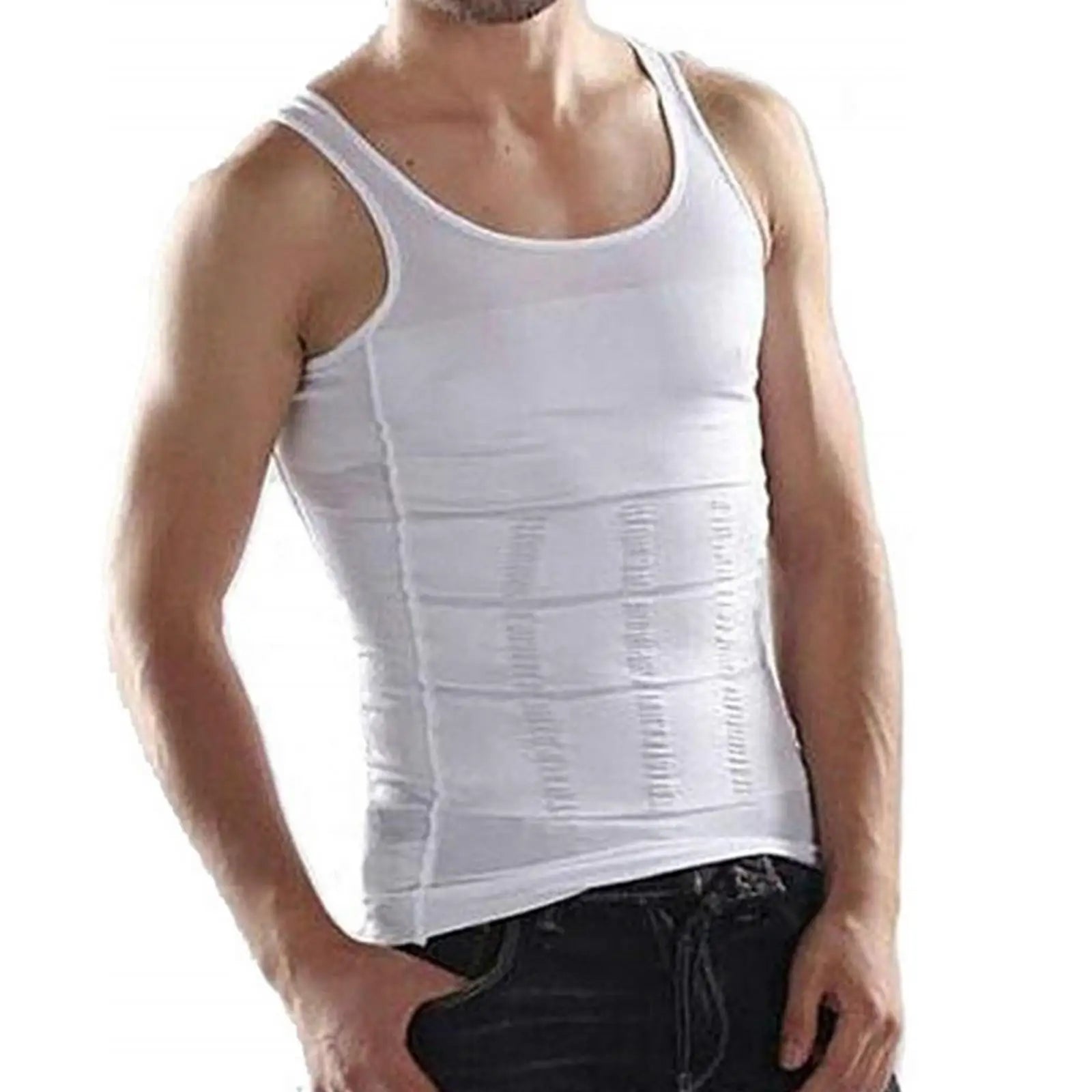 SlimFit Control Shapewear Vest for Men - Breathable Fitness Shirt ATHLEXES