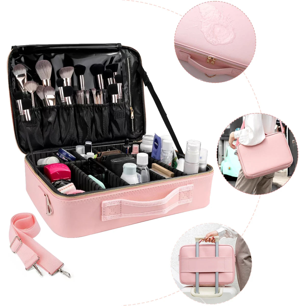 TravelPro Waterproof Makeup Organizer Case ATHLEXES