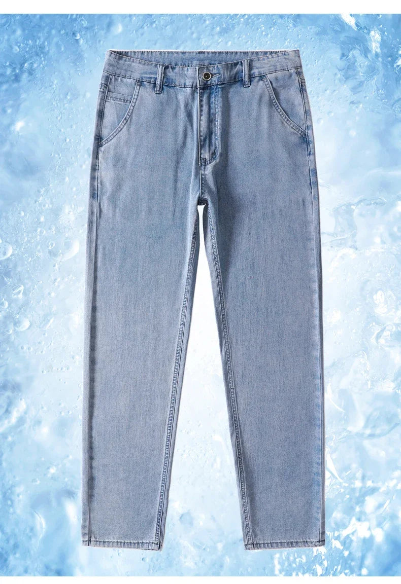 BreezyCool Men's Summer Denim Pants ATHLEXES