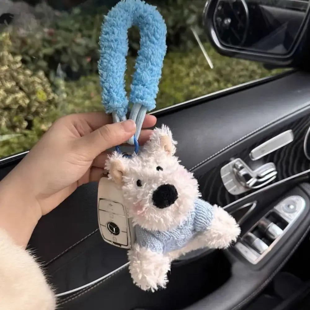 Westie Plush Keychain Pendant for Trendy Style ATHLEXES