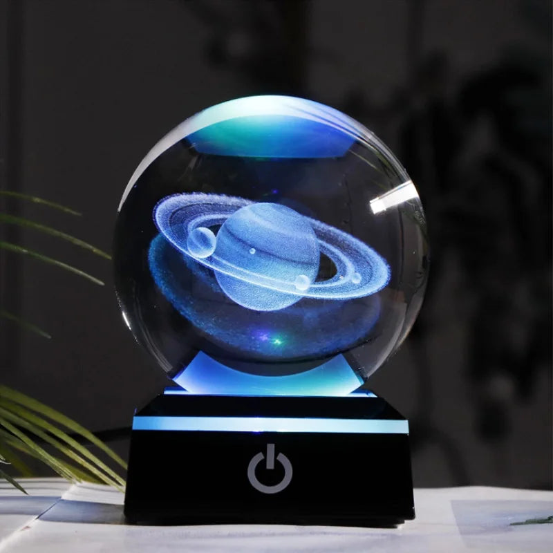 Galactic Wonders 3D Crystal Planet Sphere Decor ATHLEXES