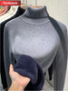 Korean Style Velvet Turtleneck Sweater for Women ATHLEXES